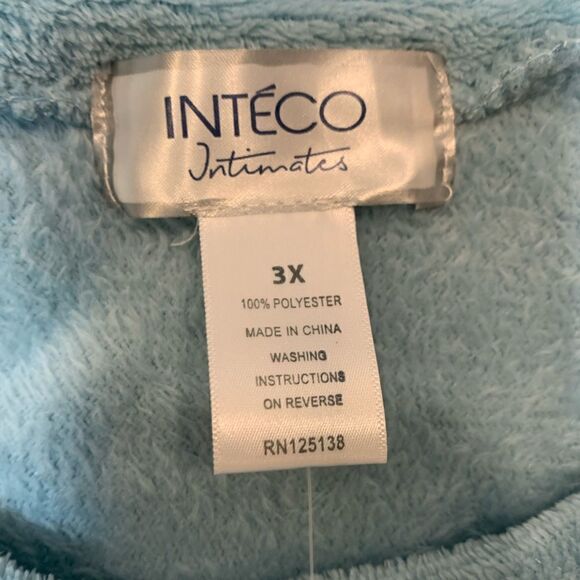 NWT INTECO intimates 3X plush fleece penguin long sleeve top - Picture 6 of 12